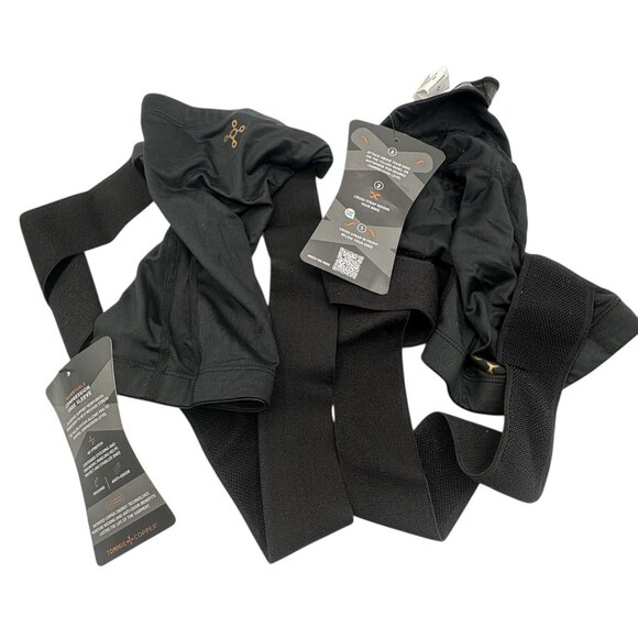 Tommie Copper Adjustable Compression Knee Sleeves Black 2XL 2-Pack NEW - Picture 5 of 9